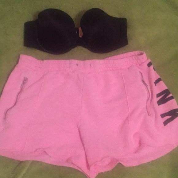 PINK Victoria's Secret Other - VS pink shorts, medium and bra, 34C